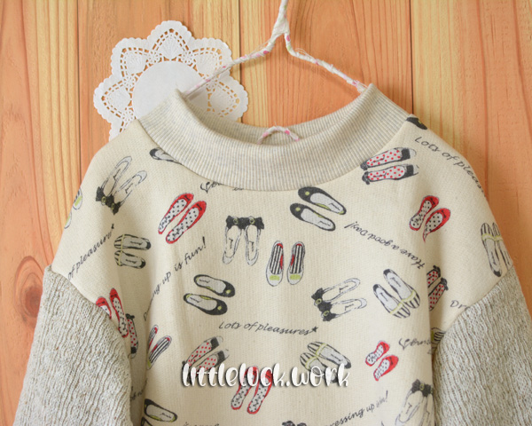 肩落ちプルオーバー