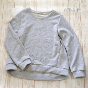 ラウンドヘムスウェット