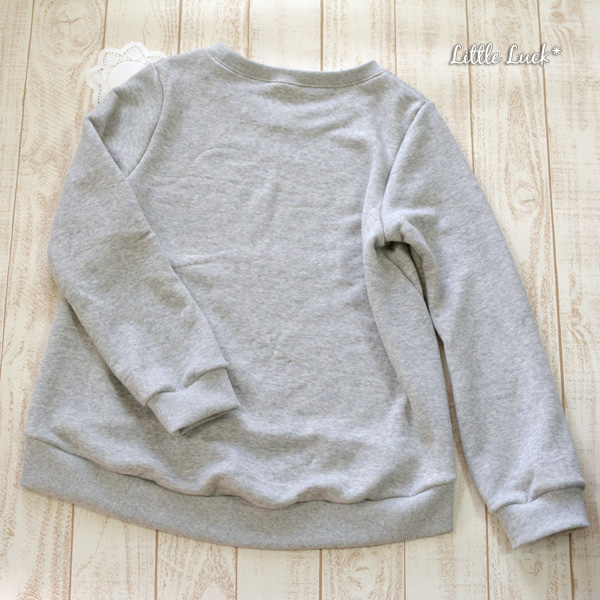 ラウンドヘムスウェット