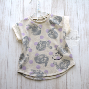 肩落ちラウンドプルオーバー