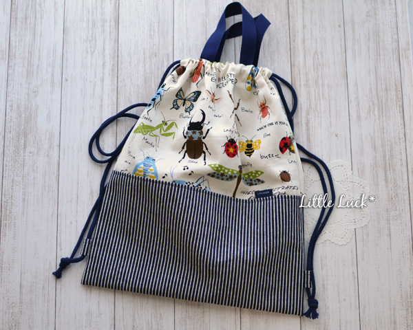 持ち手付きナップサック