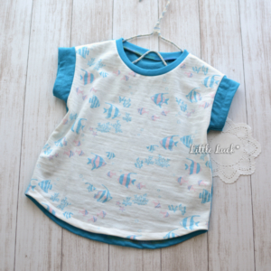 肩落ちラウンドプルオーバー