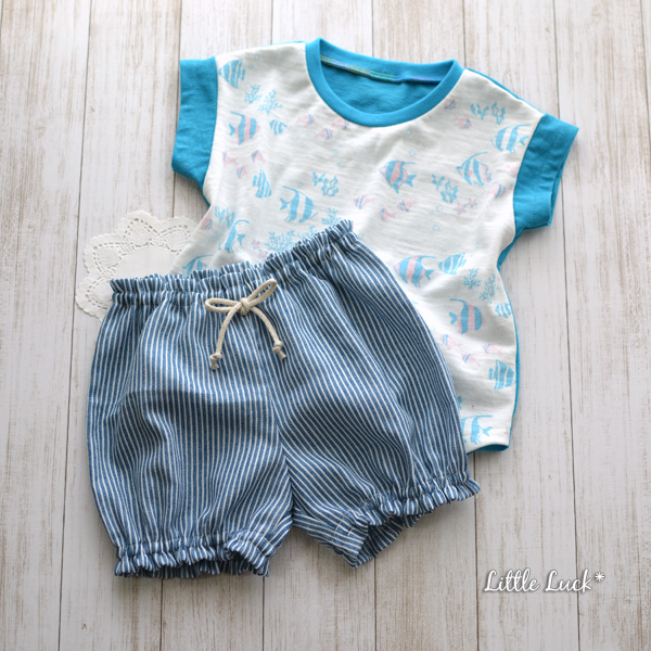 肩落ちプル&ふんわりかぼちゃパンツ