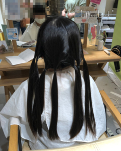 ヘアドネーション直前