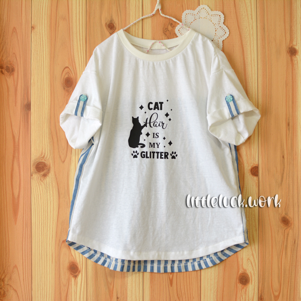 肩落ちラウンドプルオーバー