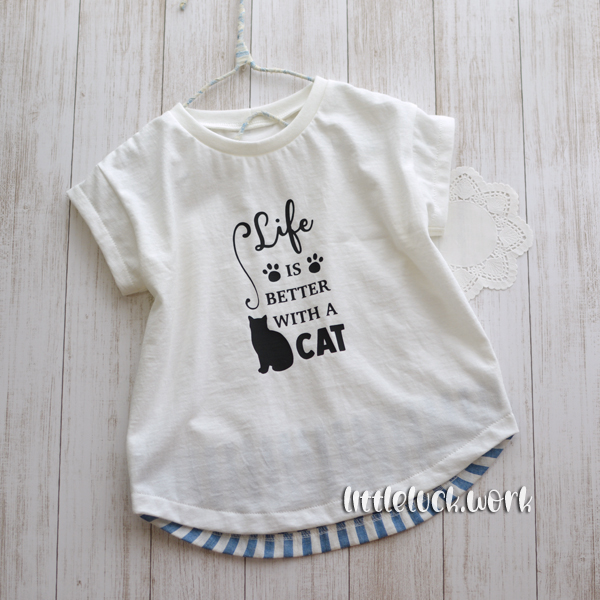 肩落ちラウンドプルオーバー