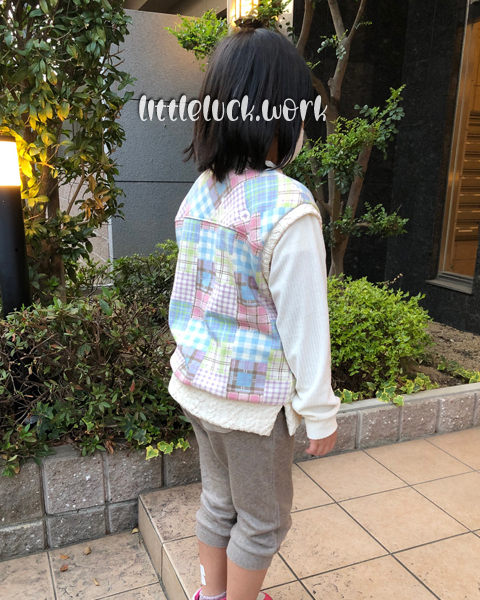 肩落ちラウンドプルオーバー