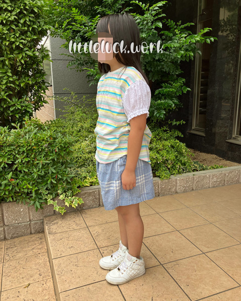 肩落ちラウンドプルオーバー