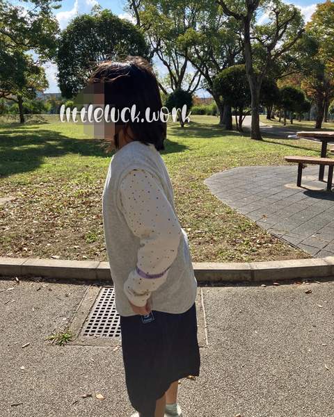 肩落ちラウンドプルオーバー