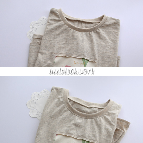 袖スリットTシャツ