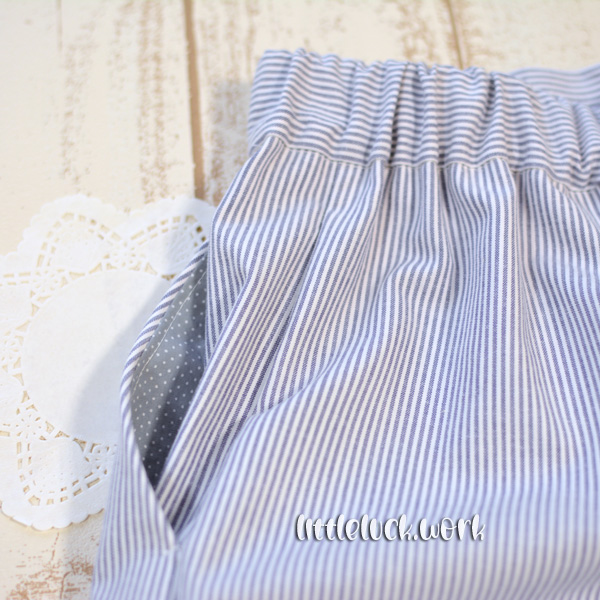 フロントタックパンツクロップド